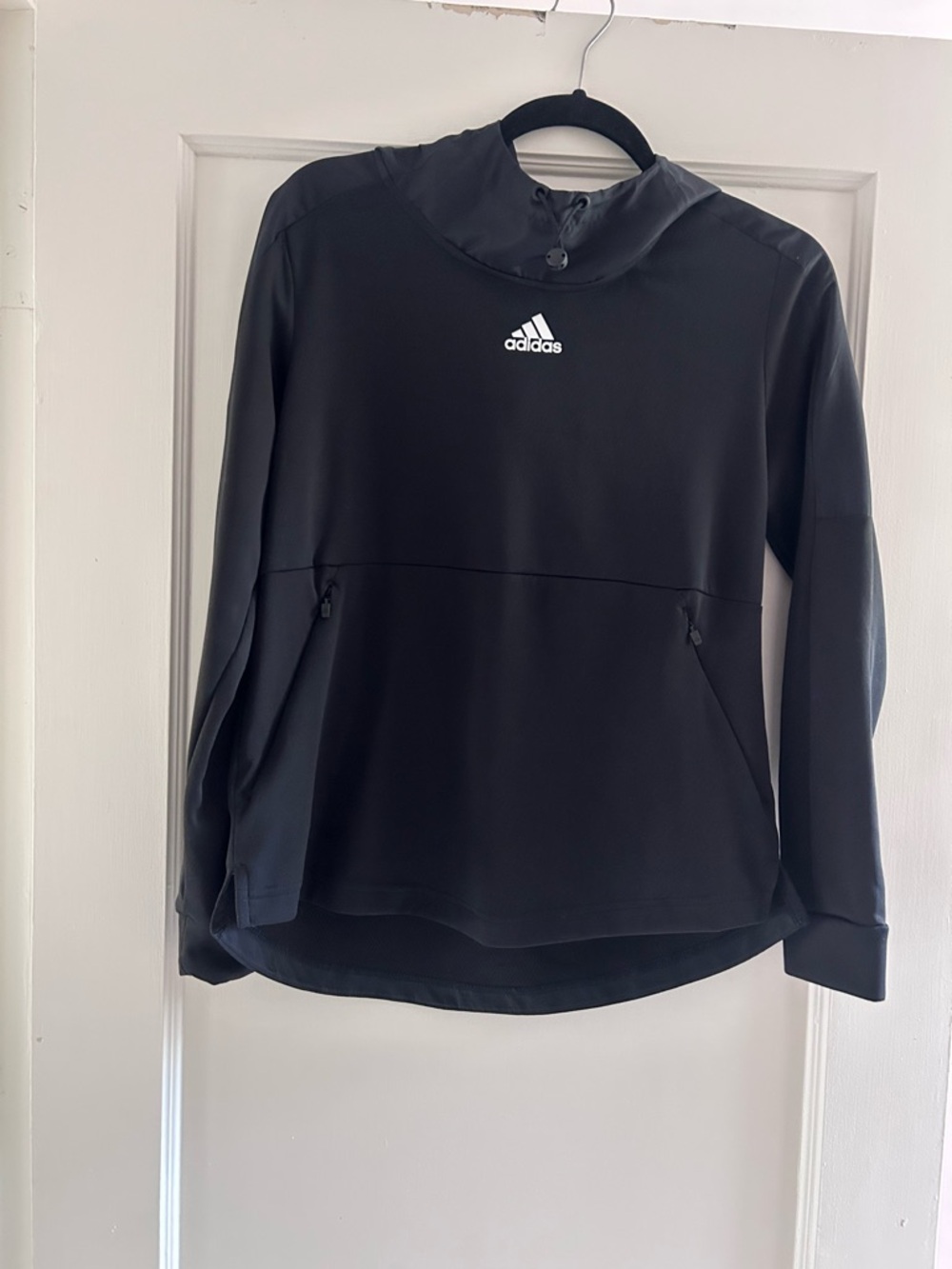 adidas Black Pullover Hoodie with Front Logo